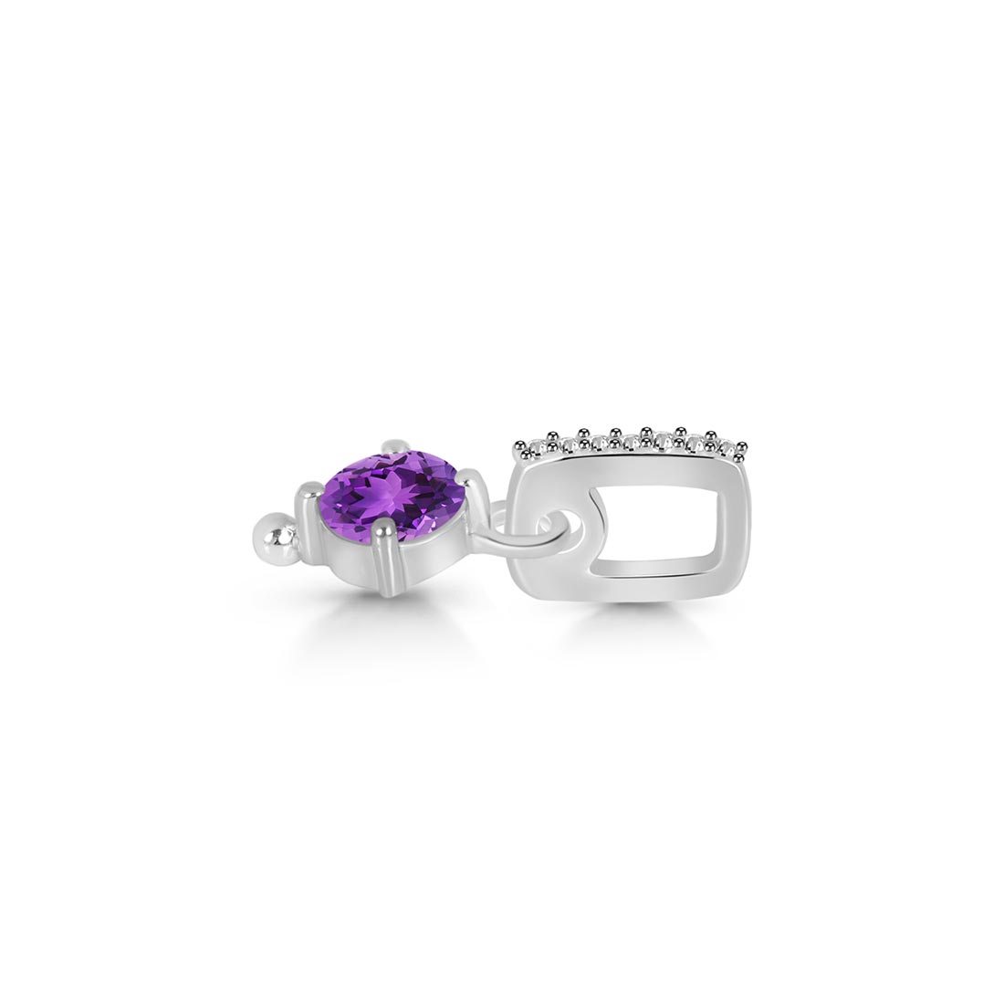 Amethyst & White Topaz Pendant-(AMT-SP-399.)